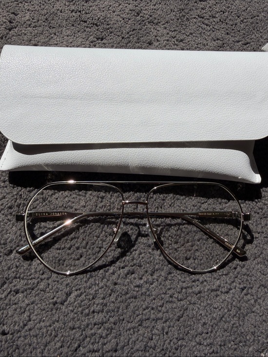 NWOT Elisa Johnson Sam in silver metal optical. main image 5
